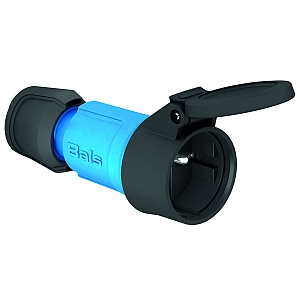 картинка Кабельная розетка Schuko с заземл. контактом - с откидной крышкой, бельг./франц. Стандарт