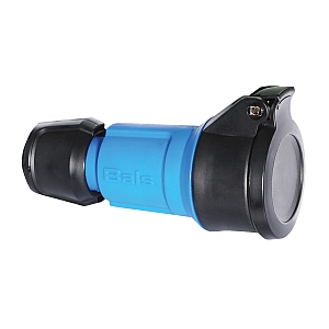 картинка Кабельная  розетка Schuko с заземл. контактом - с откидной крышкой, немецкая система