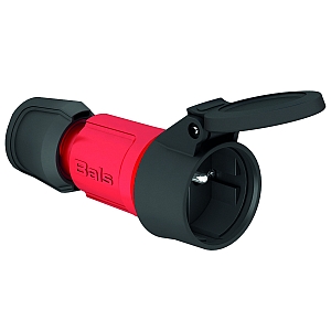 картинка Кабельная розетка Schuko с заземл. контактом - с откидной крышкой, бельг./франц. Стандарт