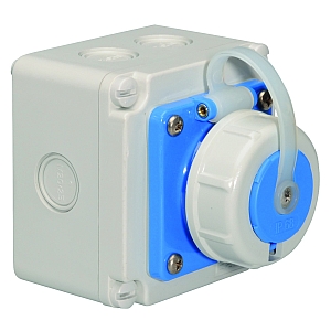 картинка Настенная розетка с заземл. контактом - бельг./франц. система